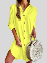 BLUSÓN CAMISERO LARGO 7 CLRS