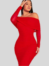 VESTIDO ELÁSTICO DRAPEADO 12 CLRS