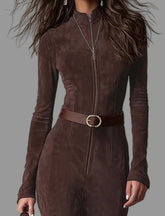 VESTIDO MIDI EN ANTELINA CON CINTURÓN