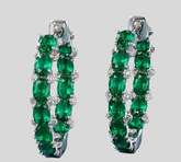 PENDIENTES PEQUEÑO ARO PIEDRAS