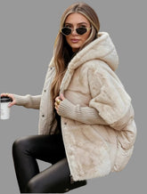 CHAQUETA ACOLCHADA NYLON Y PELUCHE 4 CLRS