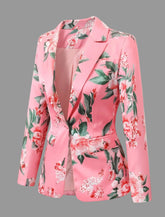 TRAJE DE CHAQUETA ESTAMPADO FLORAL