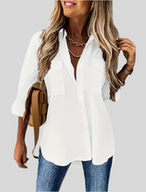 CAMISA AMPLIA CON BOLSILLOS PLASTÓN 3 CLRS