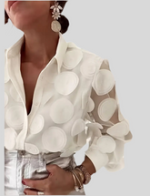 CAMISA DE ORGANZA CÍRCULOS 6 CLRS