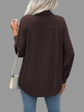 CAMISA AMPLIA CON TRASERO PLISADO 8 CLRS