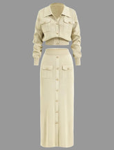 CONJUNTO DE FALDA MIDI DE PUNTO 5 CLRS