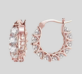 PENDIENTES ARO CRISTALES 8 CLRS