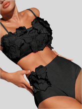 BIKINI DE BRAGUITA ALTA CON FLORES 3 CLRS