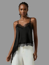 TOP LENCERO NEGRO ASIMÉTRICO