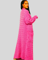 LONG KNITTED CARDIGAN 15 COLORS