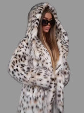 ABRIGO DE PIEL ECO CON CAPUCHA