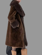 ABRIGO OVER FAUX FUR CON CUELLO ZORRO 2 CLRS