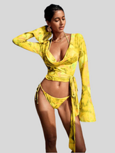 BIKINI DE TRIANGULO ESTAMPADO