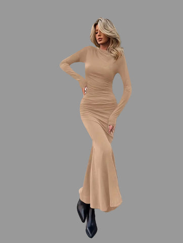VESTIDO LARGO DE LYCRA SIRENA 6 CLRS