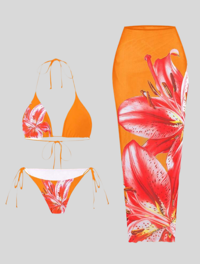 CONJUNTO DE BIKINI Y FALDA NET 16 CLRS