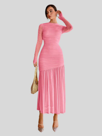 VESTIDO DE TUL DRAPEDO 19 CLRS