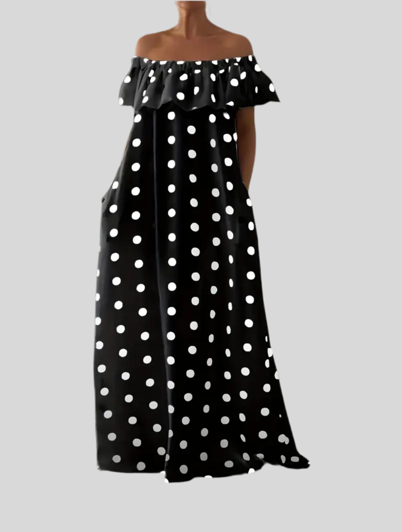 VESTIDO OVERSIZE LUNARES 3 CLRS