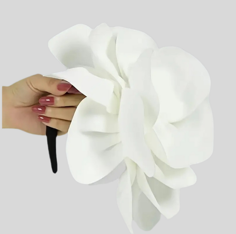 TOCADO DE FLOR CON DIADEMA 7 CLRS