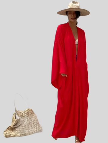KIMONO LISO CON CINTURÓN 4 CLRS