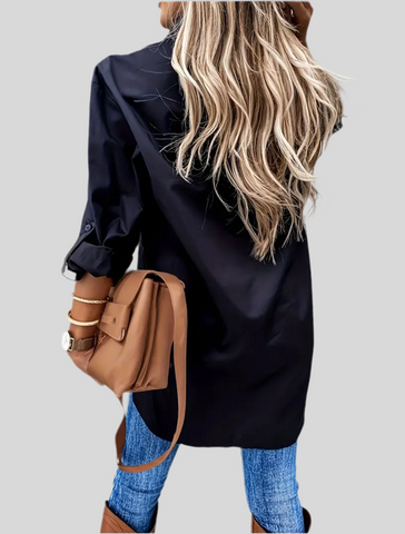 CAMISA OVERSIZE CON BOLSILLOS 6 CLRS