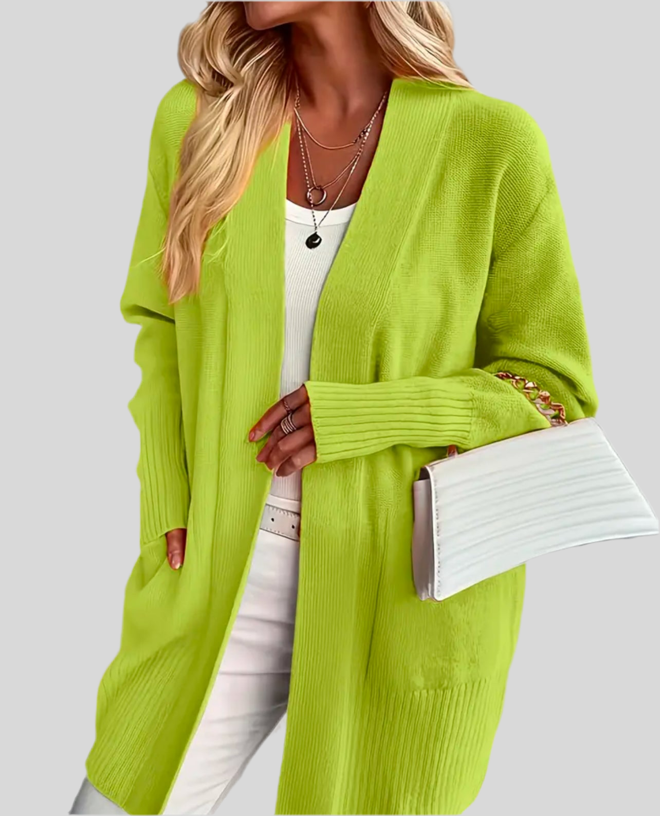 CARDIGAN DE PUNTO SUAVE 15 COLORES