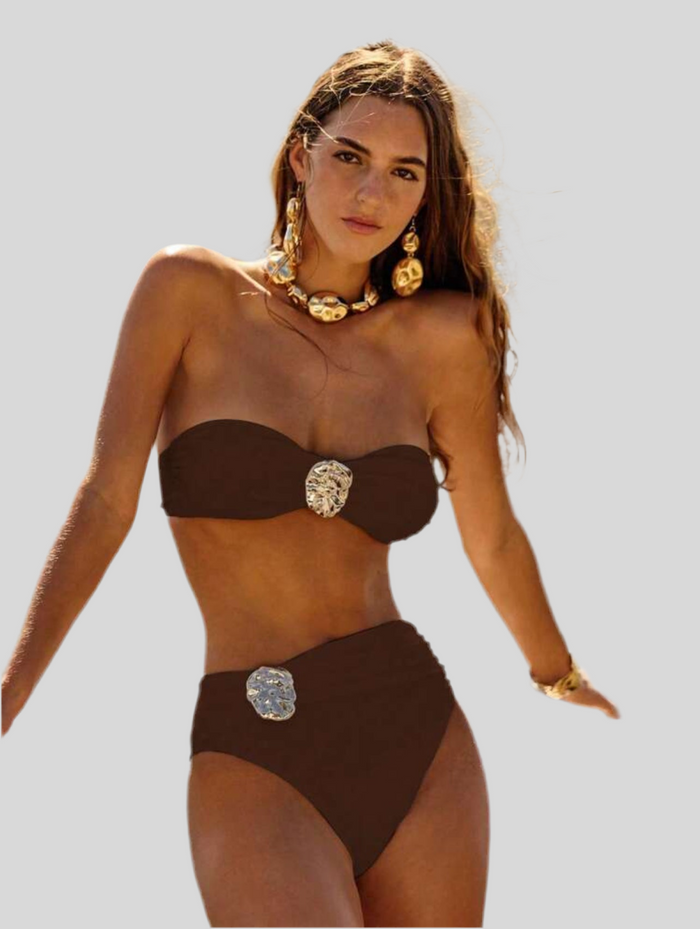 BIKINI BANDEAU CON BRAGA ALTA 4 CLRS
