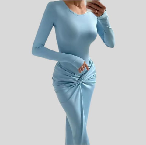 M/L BODY SET WITH DRAPED SKIRT