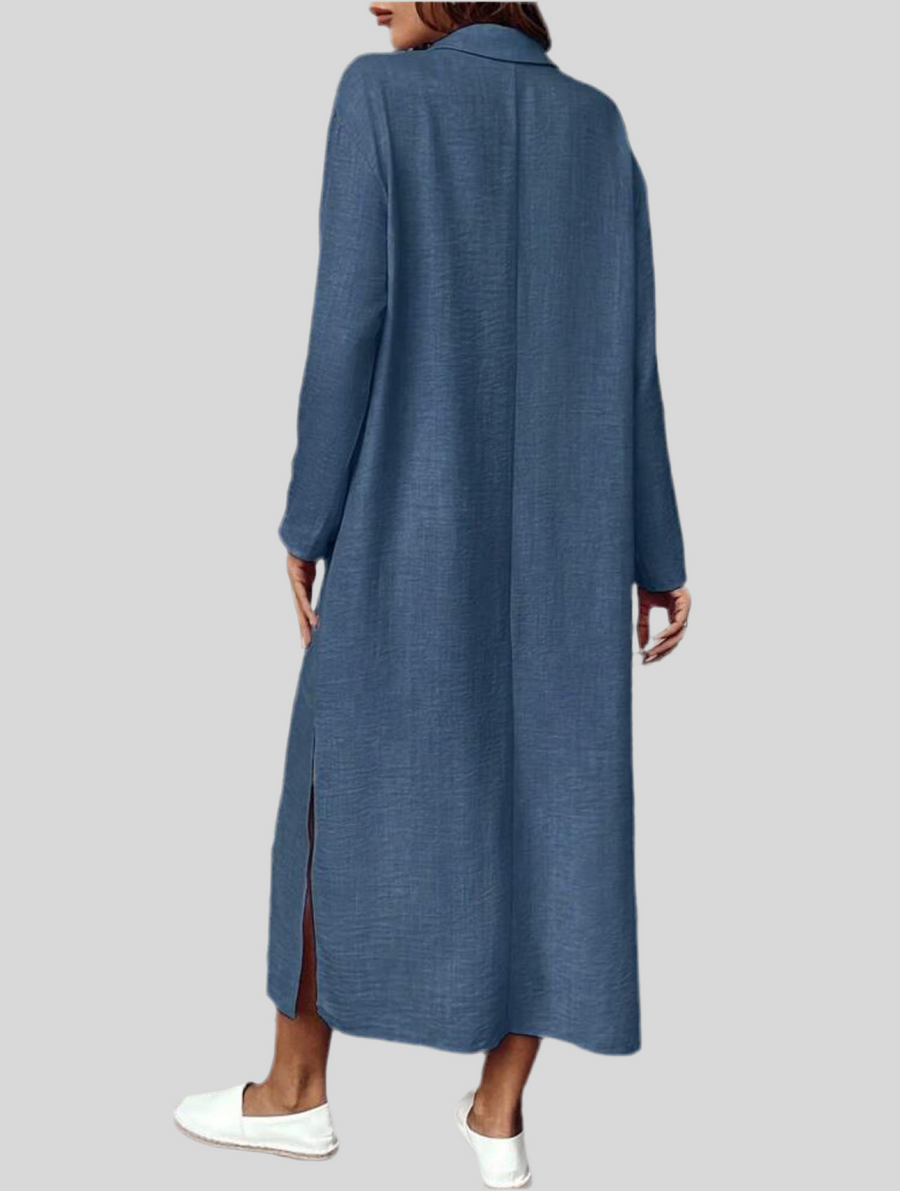 VESTIDO TÚNICA CON ESCOTE 5 CLRS