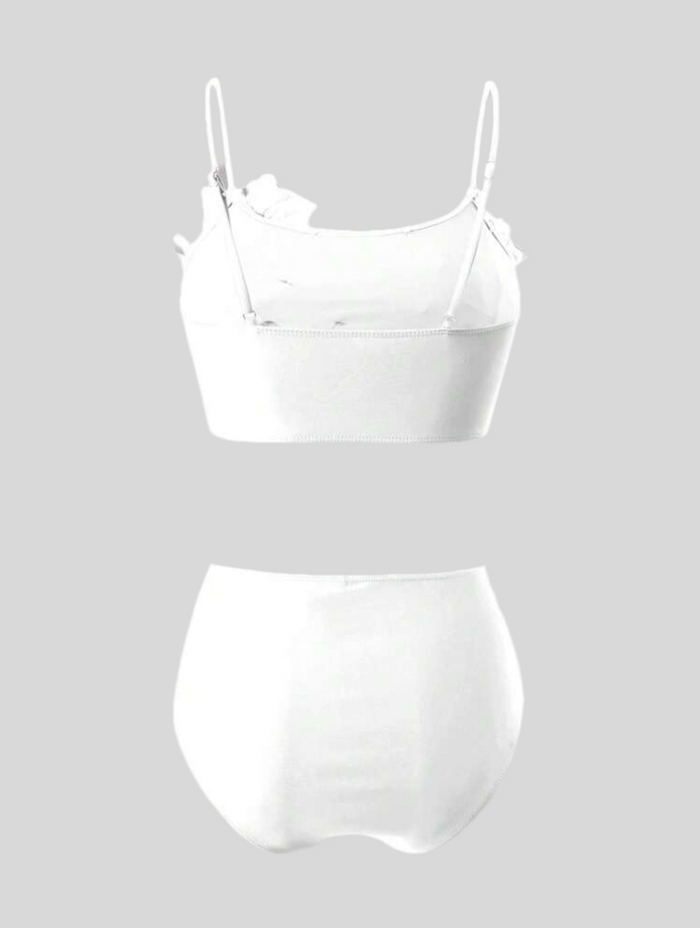 BIKINI DE BRAGUITA ALTA CON FLORES 3 CLRS