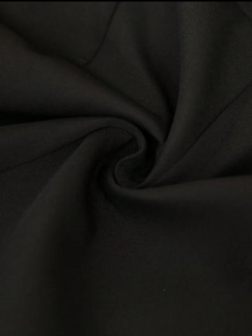 PEPLUM TOP WITH DEEP NECKLINE 3 CLOSURES