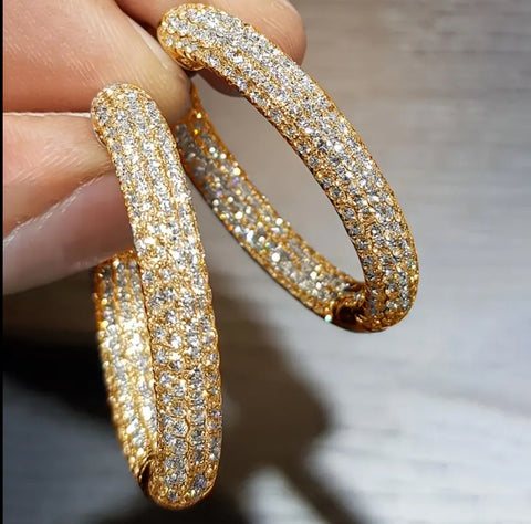 PENDIENTE ARO DE BRILLANTES SINT 2 CLRS