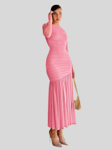 VESTIDO DE TUL DRAPEDO 19 CLRS