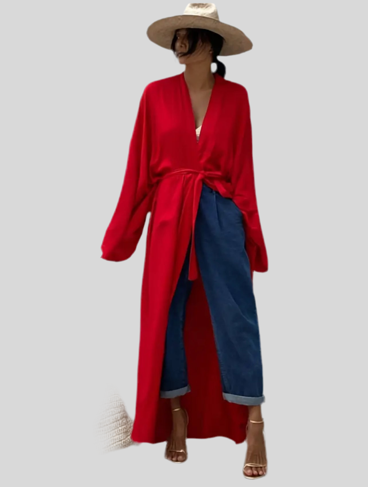 KIMONO LISO CON CINTURÓN 4 CLRS