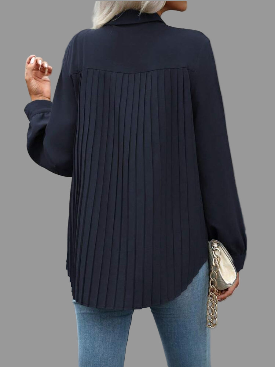 CAMISA AMPLIA CON TRASERO PLISADO 8 CLRS