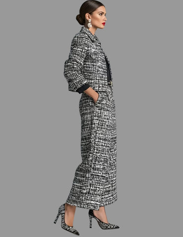 CONJUNTO DE TWEED CON PANT CAPRI