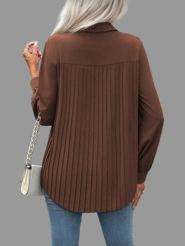 CAMISA AMPLIA CON TRASERO PLISADO 8 CLRS