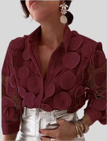 CAMISA DE ORGANZA CÍRCULOS 6 CLRS