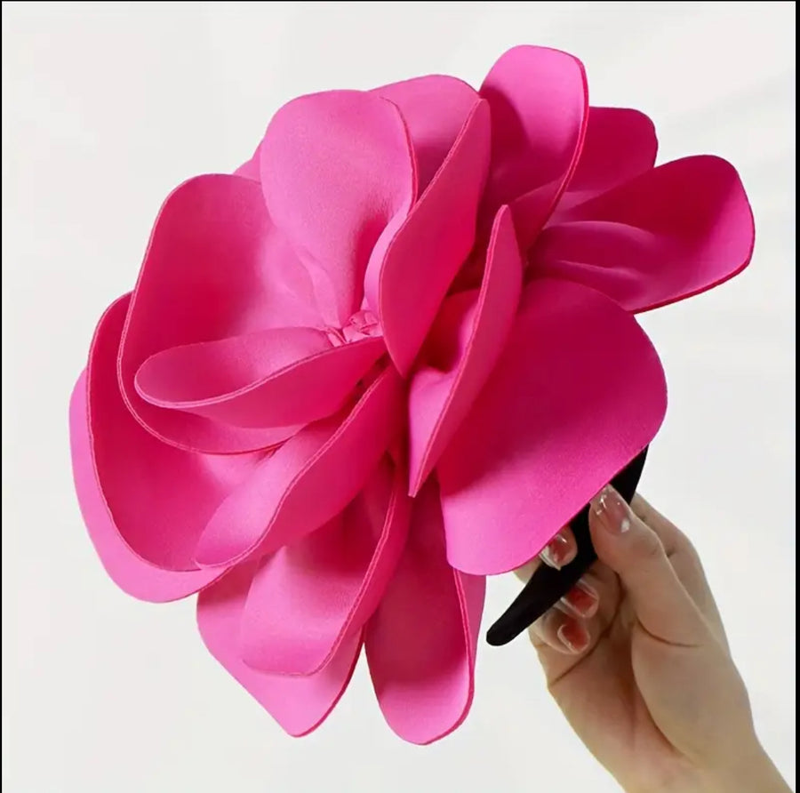 TOCADO DE FLOR CON DIADEMA 7 CLRS