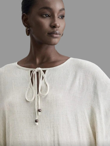 KAFTÁN LARGO BLANCO Y NEGRO