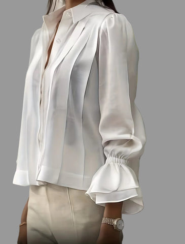 CAMISA TABLEADA CON PUÑOS FRUNCIDOS 8 CLRS