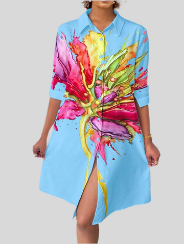 VESTIDO CAMISERO AMPLIO 6 CLRS