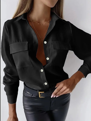 CAMISA CON BOLSILLOS SOLAPA 6 CLRS