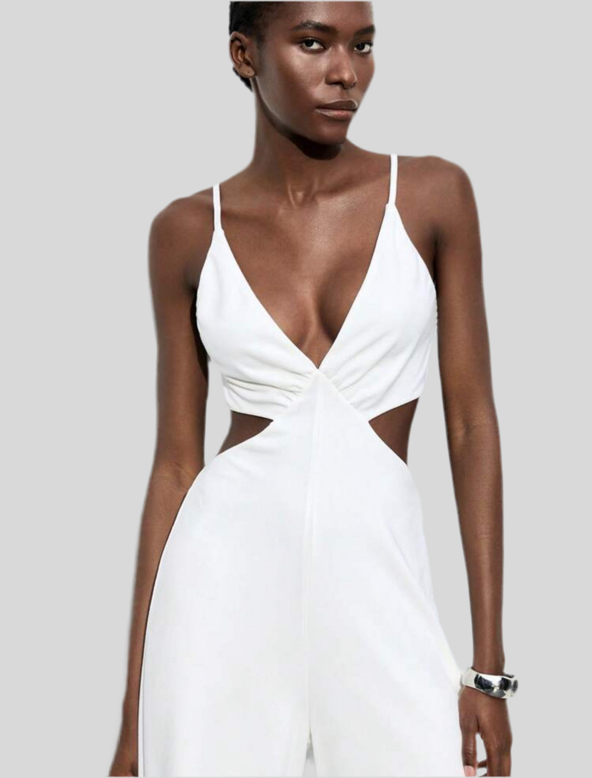 MONO CRUZADO CUTOUT BLANCO