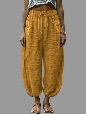 PANTALON HAREM CINTURA GOMA 6 CLRS