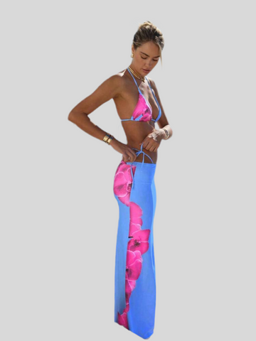 CONJUNTO DE BIKINI Y FALDA LYCRA 5 CLRS