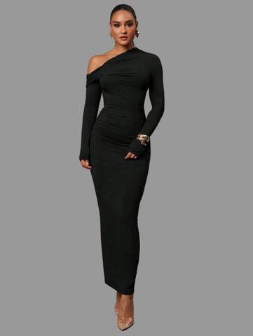 VESTIDO DE LYCRA LARGO 6 CLRS