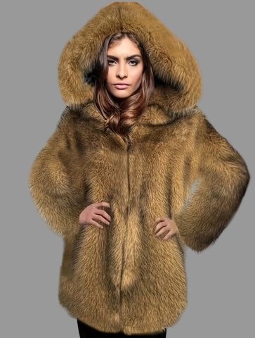 CAZADORA ECO PIEL FAUX FUR ZORRO