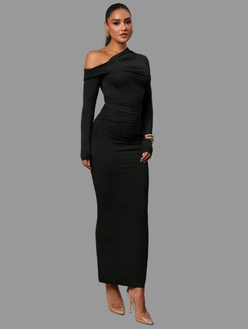 VESTIDO DE LYCRA LARGO 6 CLRS