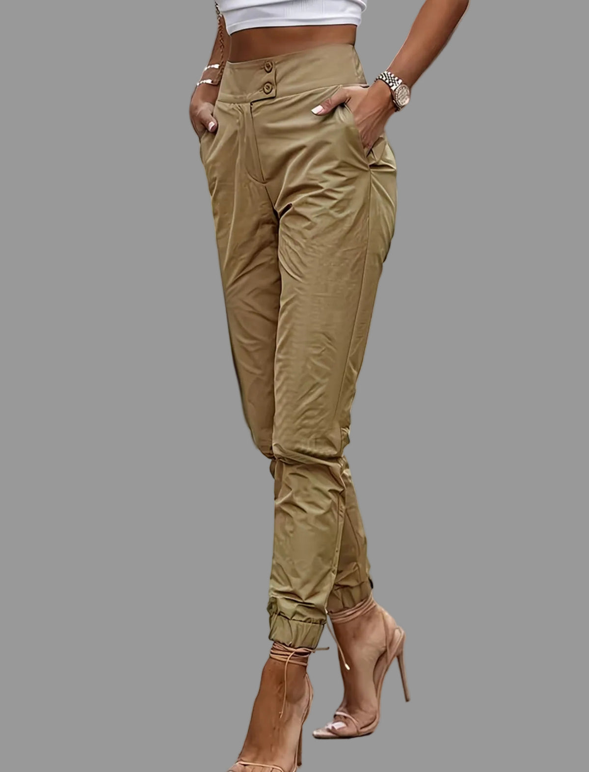 PANTALON ESTRECHO LIGERO TOBILLO