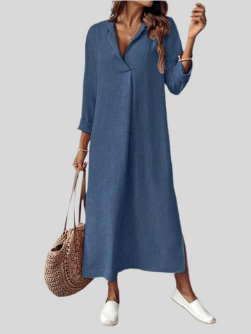 VESTIDO TÚNICA CON ESCOTE 5 CLRS